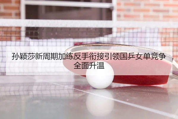 孙颖莎新周期加练反手衔接引领国乒女单竞争全面升温